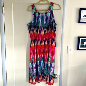 Athleta | Ikat Martinique Rainbow Dress size M
